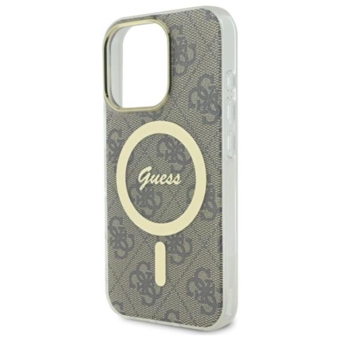 Guess - Guess iPhone 16 Pro Mobilskal MagSafe IML 4G - Brun