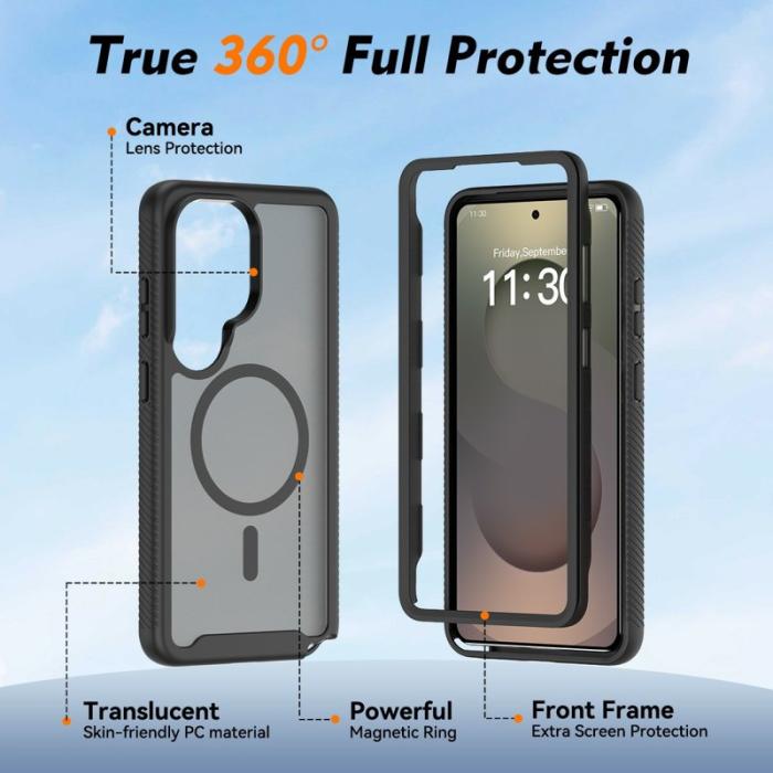 OEM - Mobilskal för Samsung Galaxy S26 Ultra Magnetiskt PC + TPU - Svart