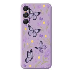 OEM - Mobilskal f&ouml;r Samsung Galaxy S26 Plus TPU - Lila fj&auml;rilar - Lila
