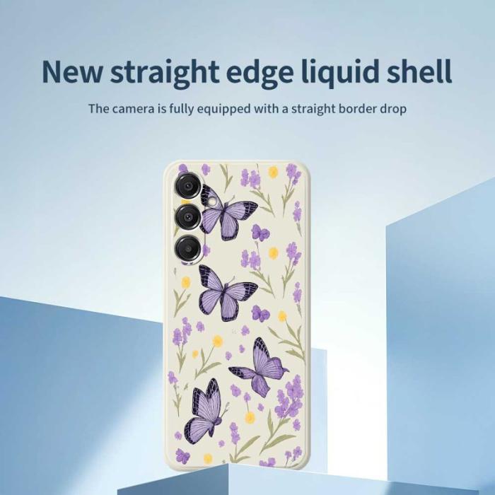 OEM - Mobilskal för Samsung Galaxy S26 Plus TPU - Lila fjärilar - Lila