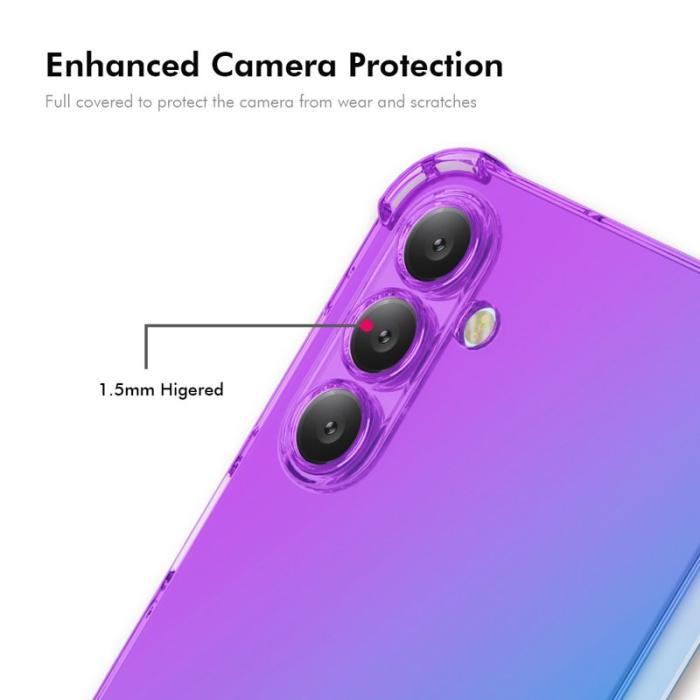 ENKAY - Enkay Mobilskal för Samsung Galaxy S26 Plus TPU - Lila/Guld