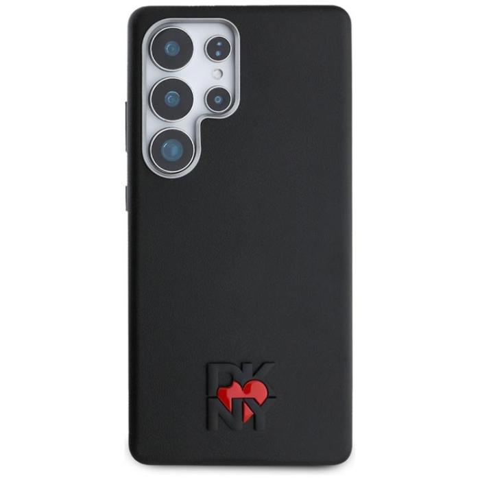 DKNY - DKNY Galaxy S25 Ultra Mobilskal Läder Heart of NY - Svart