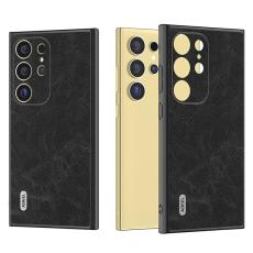 ABEEL - ABEEL Mobilskal till Samsung Galaxy S24 Ultra PU+PC+TPU Litchi Svart