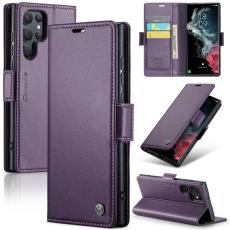 Caseme - CASEME Pl&aring;nboksfodral Konstl&auml;der f&ouml;r Samsung Galaxy S22 Ultra 5G - Lila