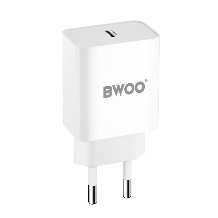 BWOO Snabb Väggladdare 20W PD USB-C - Vit | 505295 | AlltMobil