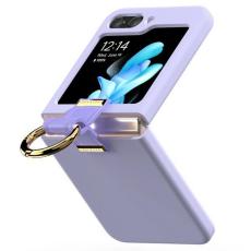 Mercury - Mercury Galaxy Z Flip 6 Mobilskal Guld Ring - Lila