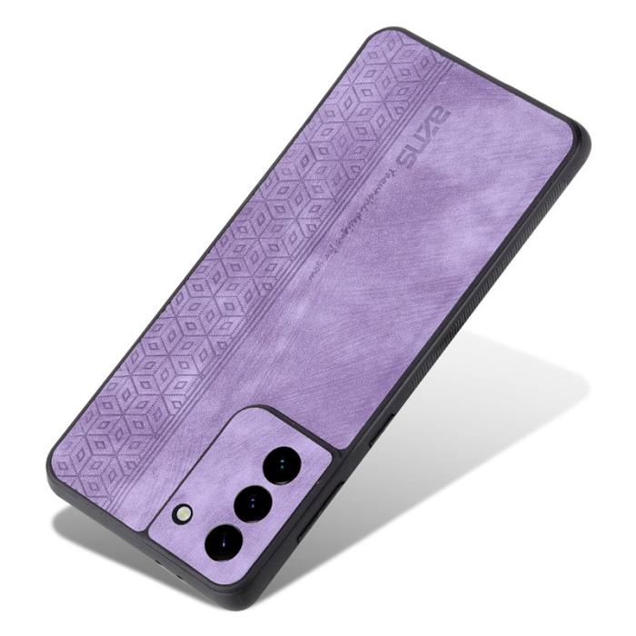 AZNS - AZNS Samsung Galaxy S21 Fodral KonstLäder - Lila