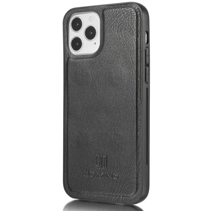 DG.MING - DG.MING iPhone 13 Pro Plånboksfodral Drop-resistant Äkta läder Svart