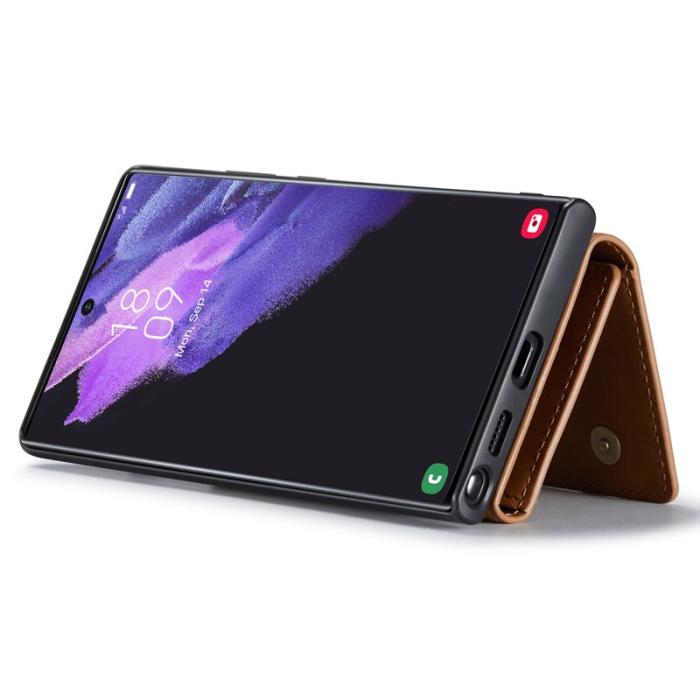 DG.MING - DG.MING M1 Series Mobilskal till Samsung Galaxy S25 Ultra Kickstand Brun