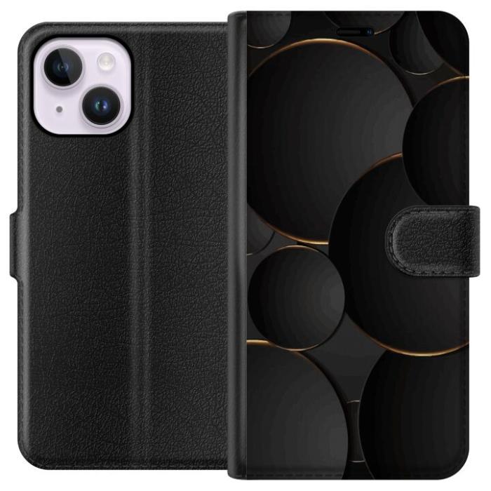 iSecrets - Plånboksfodral till Apple iPhone 15 Plus med Lyxig Cirklar