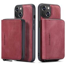 JEEHOOD - JEEHOOD ZippeR&ouml;d Pl&aring;nboksfodral iPhone 14 R&ouml;d Konstl&auml;der TPU