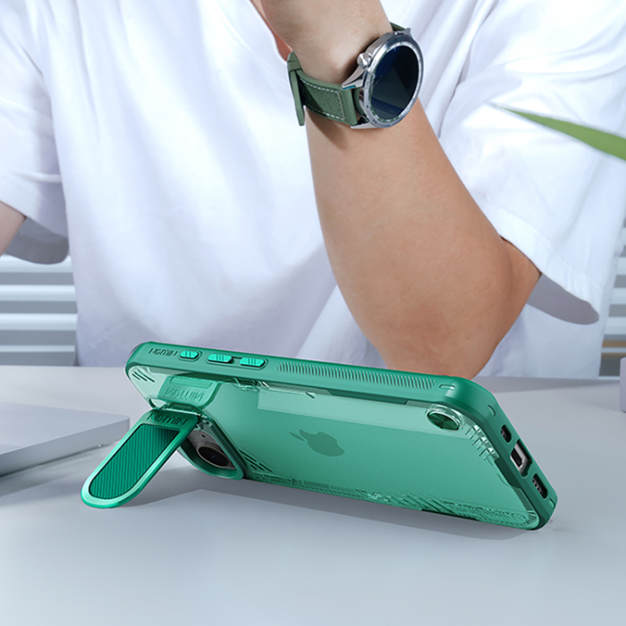 Nillkin - Nillkin iPhone 16e Mobilskal Iceblade Prop med lins - Grön