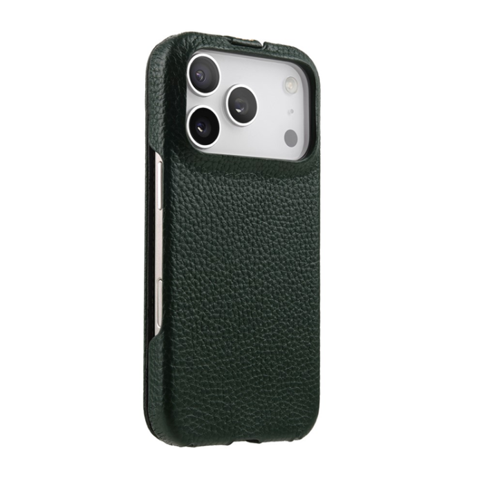 Melkco - MELKCO iPhone 17 Pro Mobilskal MagSafe Äkta Läder+PC - Grön