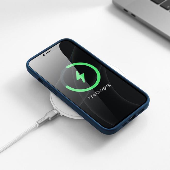 UTGATT1 - Baseus Liquid Gel Skal iPhone 13 Pro - Blå