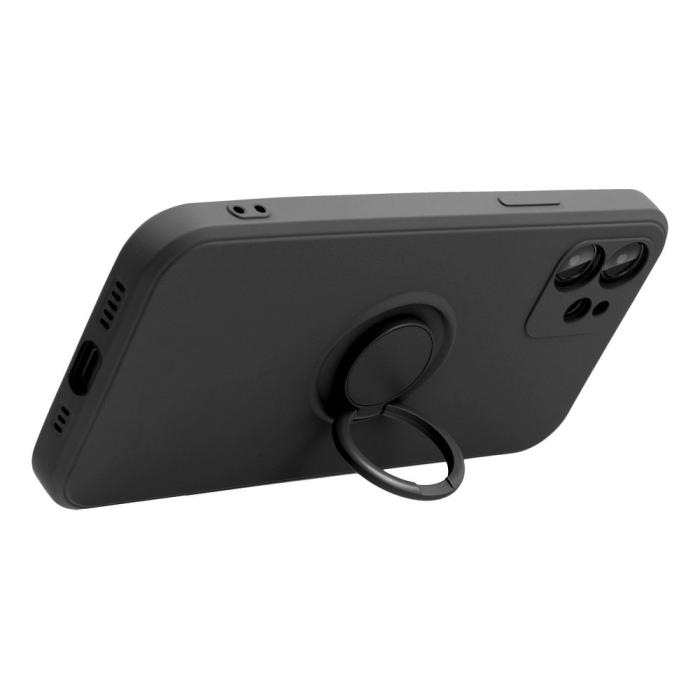 OEM - Xiaomi Redmi Note 12S Mobilskal Ringhållare Silikon - Svart