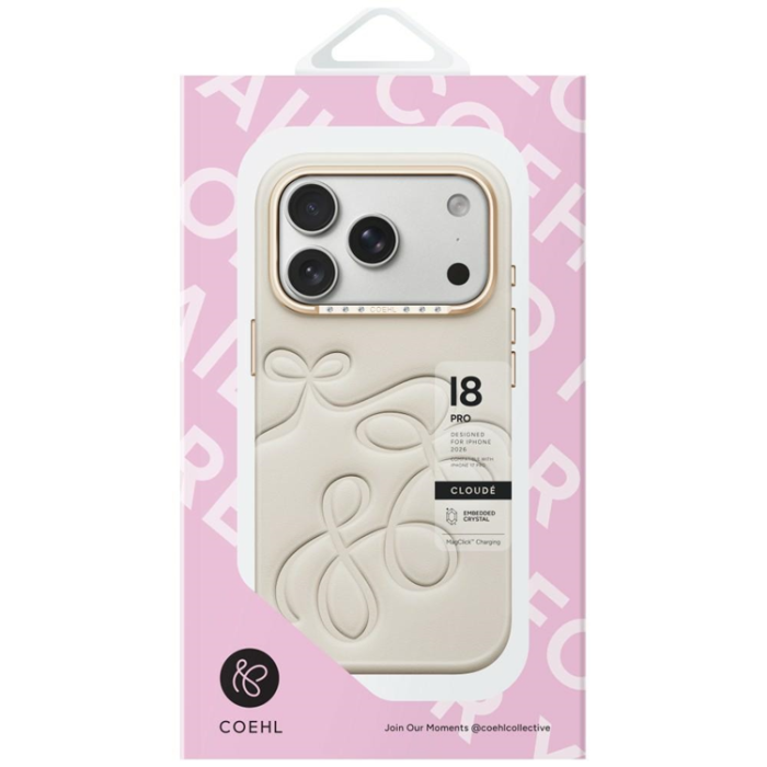 UNIQ - UNIQ Mobilskal För iPhone 18 Pro/17 Pro Coehl Cloude - Beige