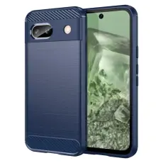 Taltech - Google Pixel 8A Mobilskal Carbon Fiber - Blå
