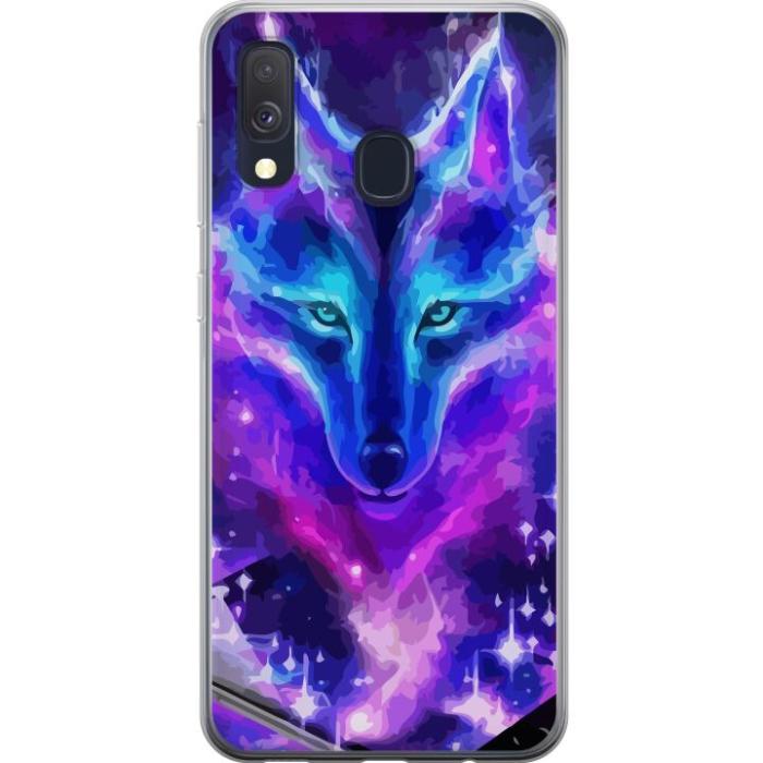 iSecrets - Mobilskal till Samsung Galaxy A40 med Neon Varg