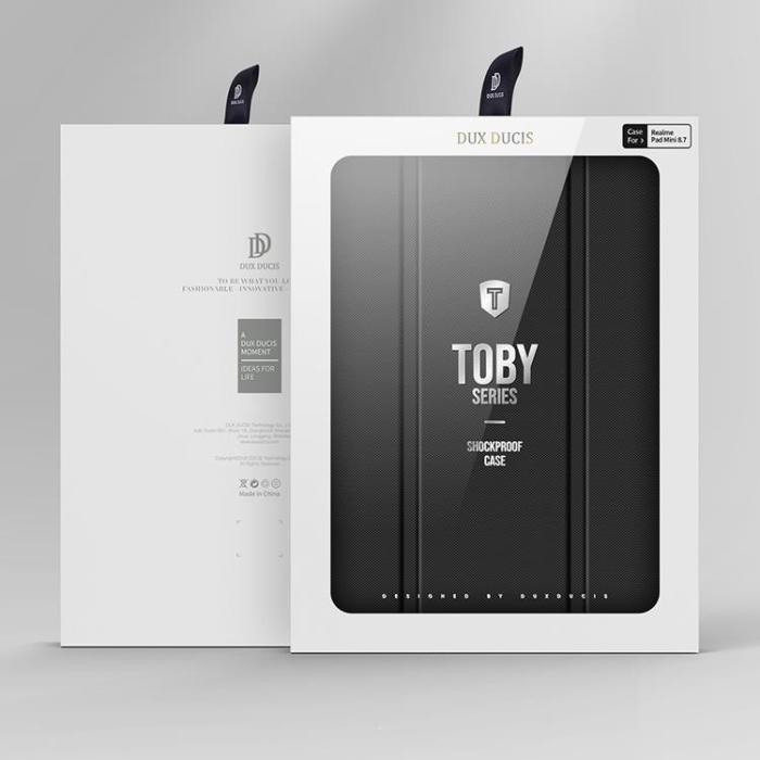 Dux Ducis - Dux Ducis Realme Pad Mini Fodral Toby Armored Flip Smart - Svart