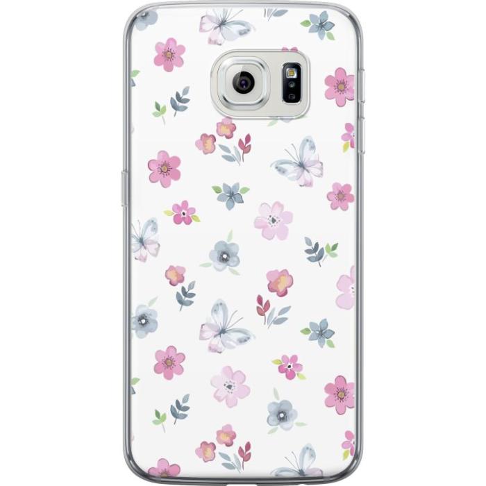 iSecrets - Mobilskal till Samsung Galaxy S6 edge med Blommor och fjärillar