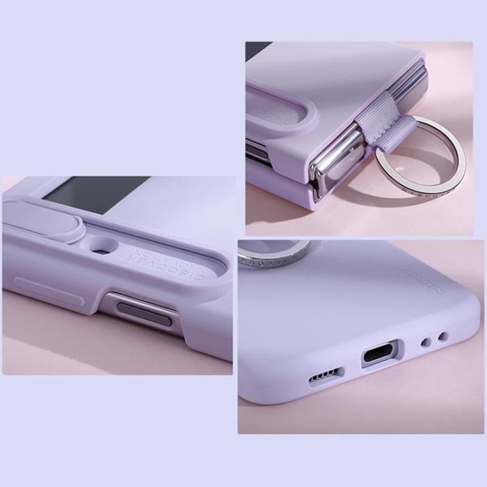 UTGATT1 - Nillkin Galaxy Z Flip 4 Mobilskal CamShield Silky - Lila
