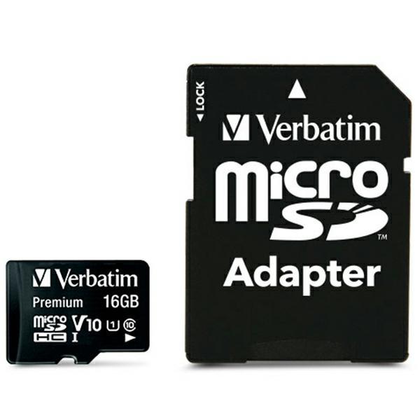 Verbatim Minneskort microSDHC 16GB V10 Med Adapter - Svart | 288 | AlltMobil