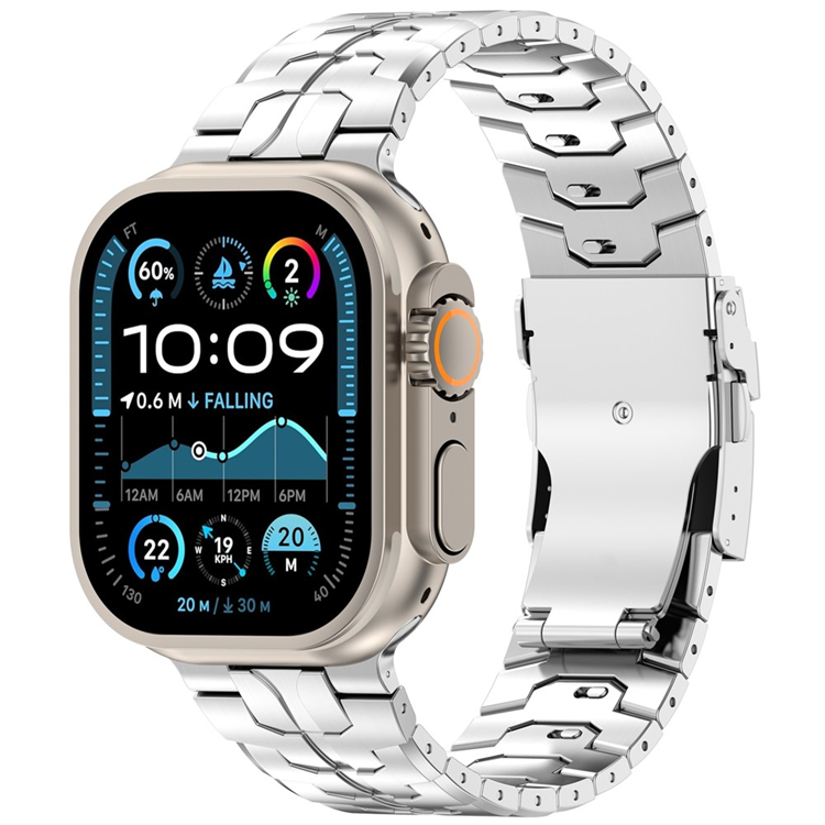 Apple Watch (38/40/41/42mm) Armband Titan Alloy - Silver (Silver) | 5122 | AlltMobil