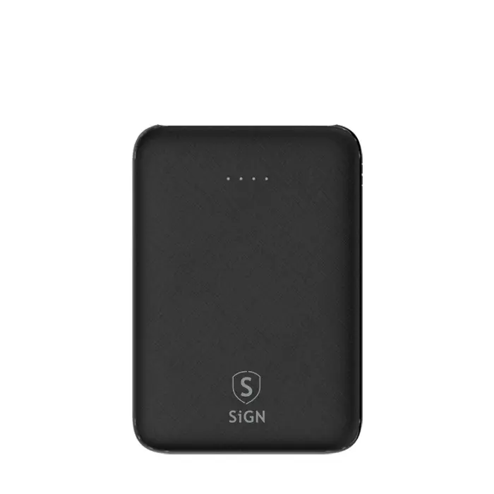 SiGN Ultratunn Powerbank 5000mAh - Svart | 505295 | AlltMobil