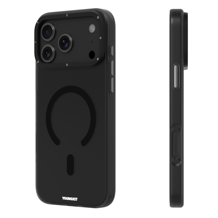 YOUNGKIT - YOUNGKIT iPhone 17 Pro Mobilskal MagSafe PET TPU - Svart