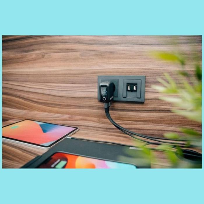 Verbatim - Verbatim Snabbladdare 65W 2xUSB-C 1xUSB-A GaN Mini EU/UK/USA - Svart