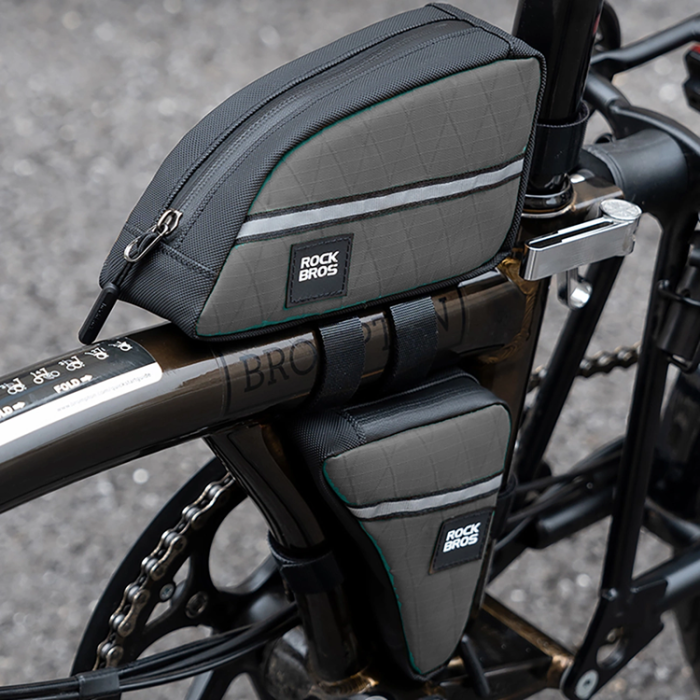 Rockbros - Rockbros Triangel Cykelramväska 0.8L - Brun