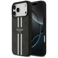 Guess - Guess Mobilskal till iPhone 17 Pro Max MagSafe 4G Printed Stripes - Svart