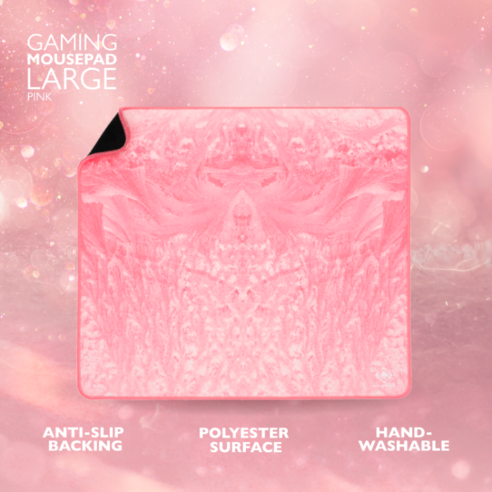 UTGATT1 - Deltaco Gaming Mousepad Stor 450x400x4mm - Rosa