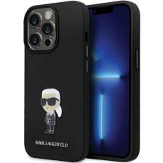 KARL LAGERFELD - KARL LAGERFELD iPhone 14 Pro Mobilskal Silikon Ikonik Metal Pin