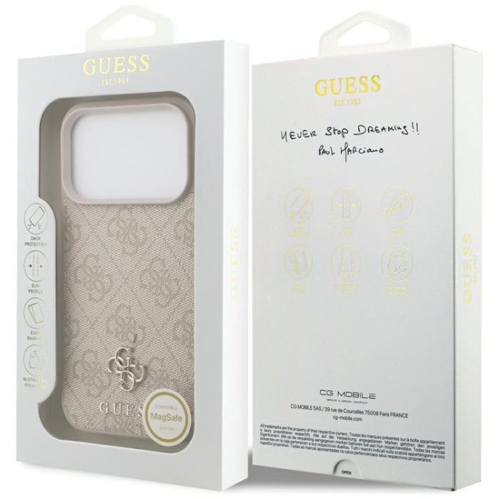 Guess - Guess Mobilskal För iPhone 18 Pro/17 Pro Magsafe 4G Small Classic Logo