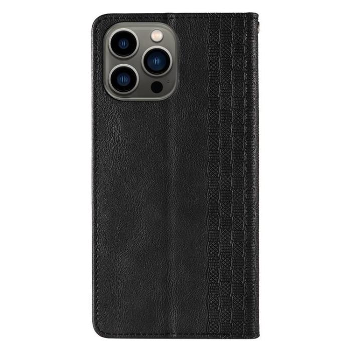 OEM - iPhone 13 Pro Plånboksfodral Magnet Strap - Svart