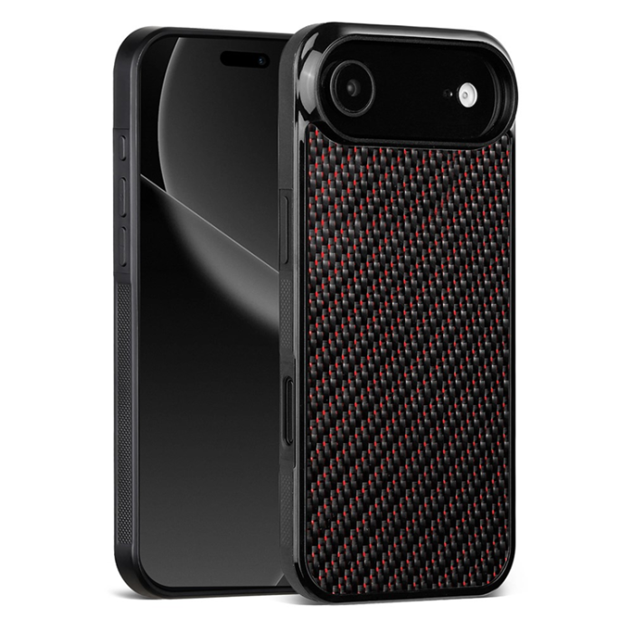 A-One Brand - iPhone Air Mobilskal Aramid Fiber Shockproof - Röd