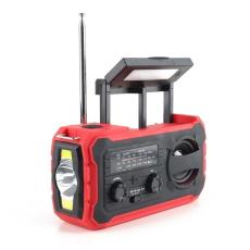 Pristar - Pristar Radio FM med Ficklampa 4000 mAh YX328 - Röd