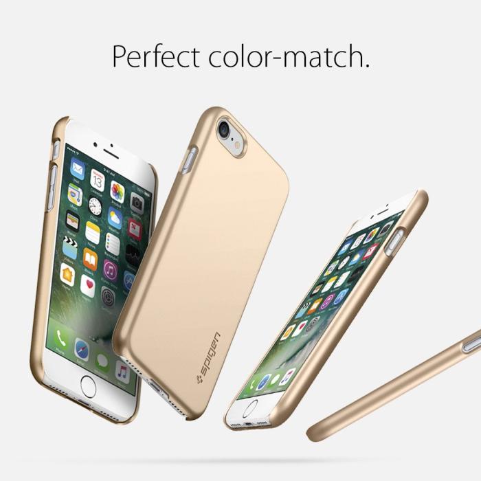 UTGATT5 - SPIGEN Thin Fit Skal till Apple iPhone 7/8/SE 2020 - Gold