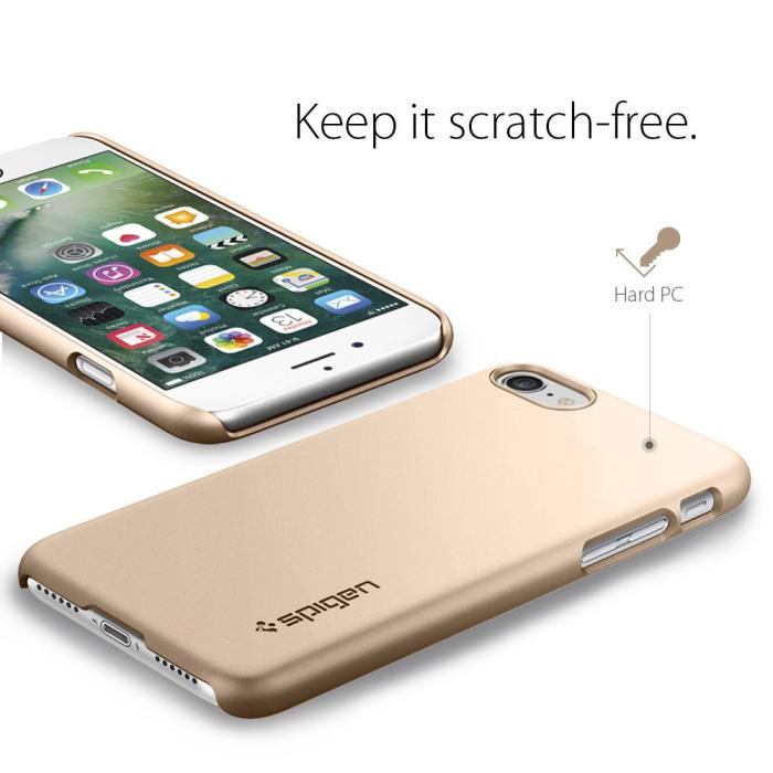 UTGATT5 - SPIGEN Thin Fit Skal till Apple iPhone 7/8/SE 2020 - Gold