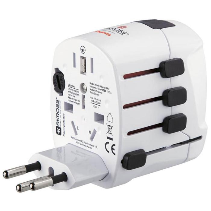 Hama - HAMA Reseadapter Världen Pro EU-WORLD 3-stift