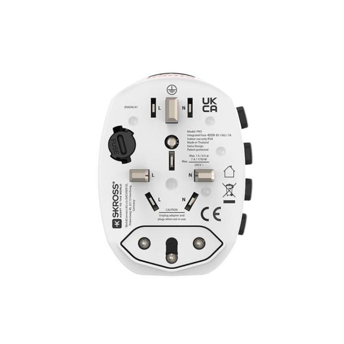 Hama - HAMA Reseadapter Världen Pro EU-WORLD 3-stift