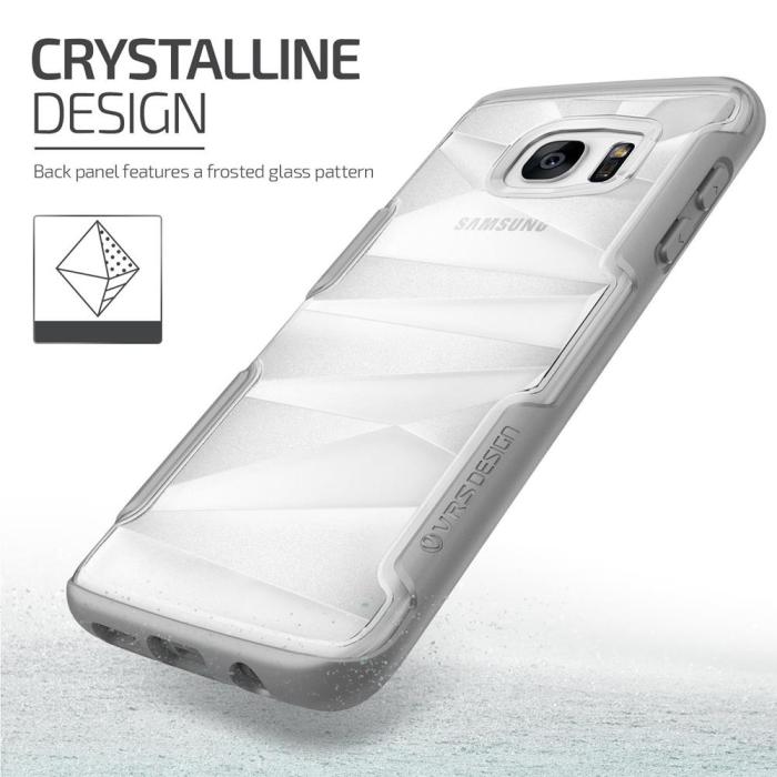 VERUS - Verus Shine Guard Skal till Samsung Galaxy S7 Edge - Grå