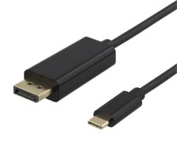 UTGATT1 - Deltaco USB-C till DisplayPort-kabel - Svart
