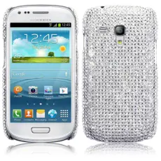 OEM - Bling Bling Skal till Samsung Galaxy S3 mini i8190 (Silver)