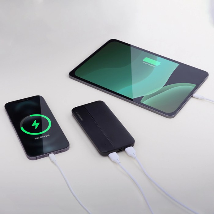 Wozinsky - Wozinsky Powerbank 10000mAh Li-Po 2xUSB-A - Svart