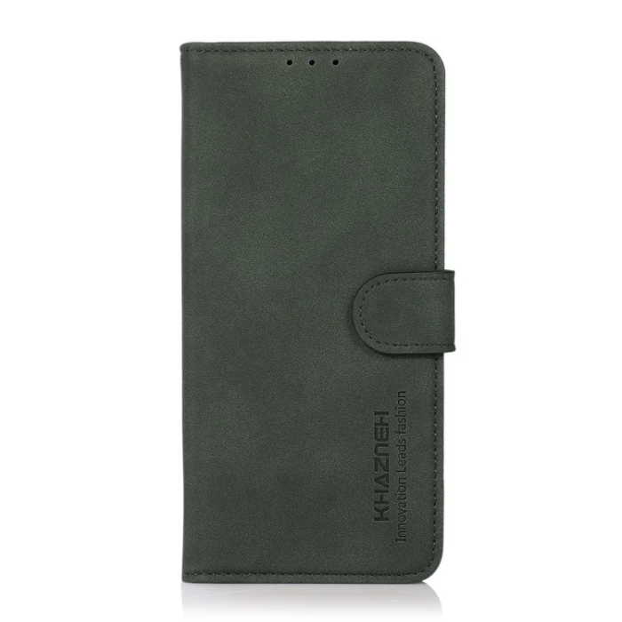 KHAZNEH - Khazneh iPhone 17 Pro Max Plånboksfodral Läder - Grön