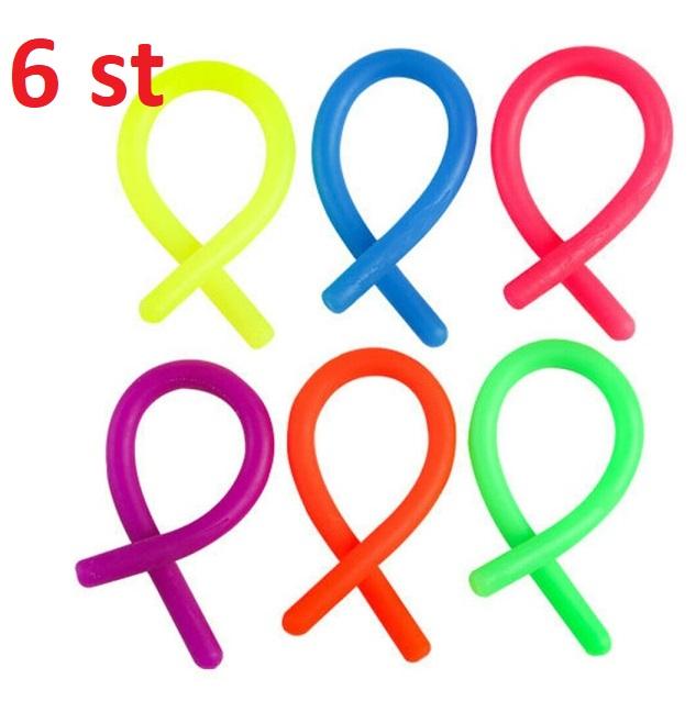 Monkey Noodles Sensory Fidget Toy - Blandade färger (6 st)