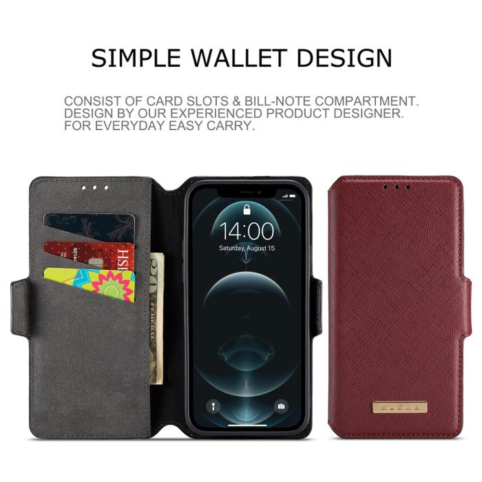 MUXMA - Muxma Saffiano Plånboksfodral till iPhone 13 Pro Max - Grön