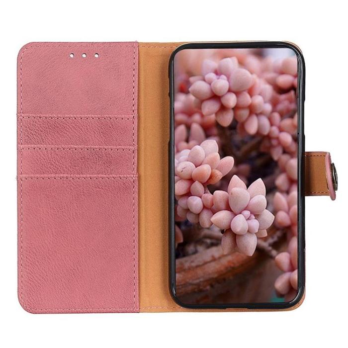 KHAZNEH - KHAZNEH Sony Xperia 5 IV Plånboksfodral PU-Läder - Rosa